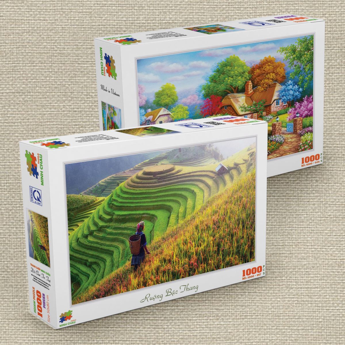 Tranh xếp hình 1000 mảnh (50 x 80cm)