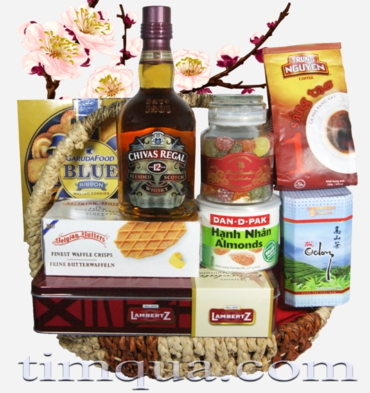 Giỏ quà Tết Đón Lộc Đầu Xuân