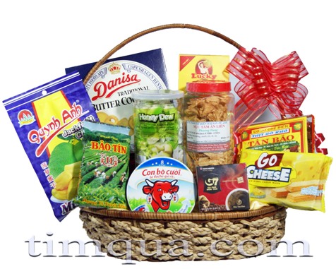 Giỏ Quà Tết Vui Xuân