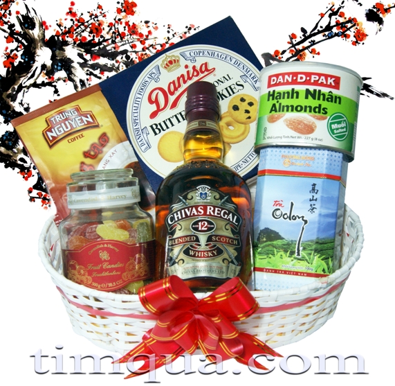 Giỏ Quà Tết Cầu Tài Chúc Phúc