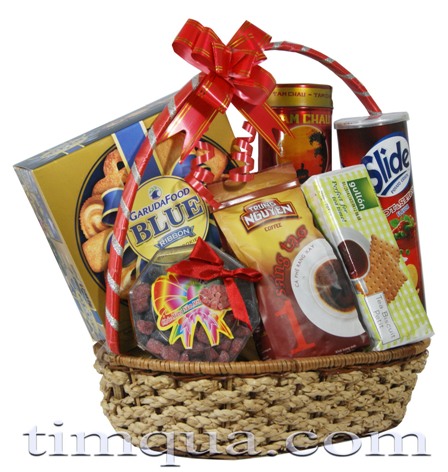 Giỏ quà tết Chờ Xuân