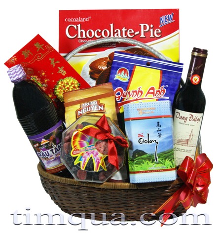 Giỏ quà tết Hoa Xuân